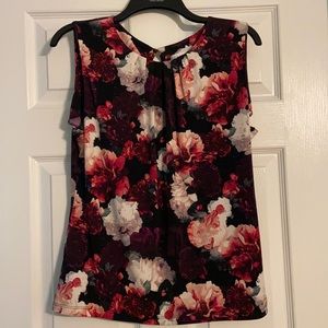 Floral sleeveless top